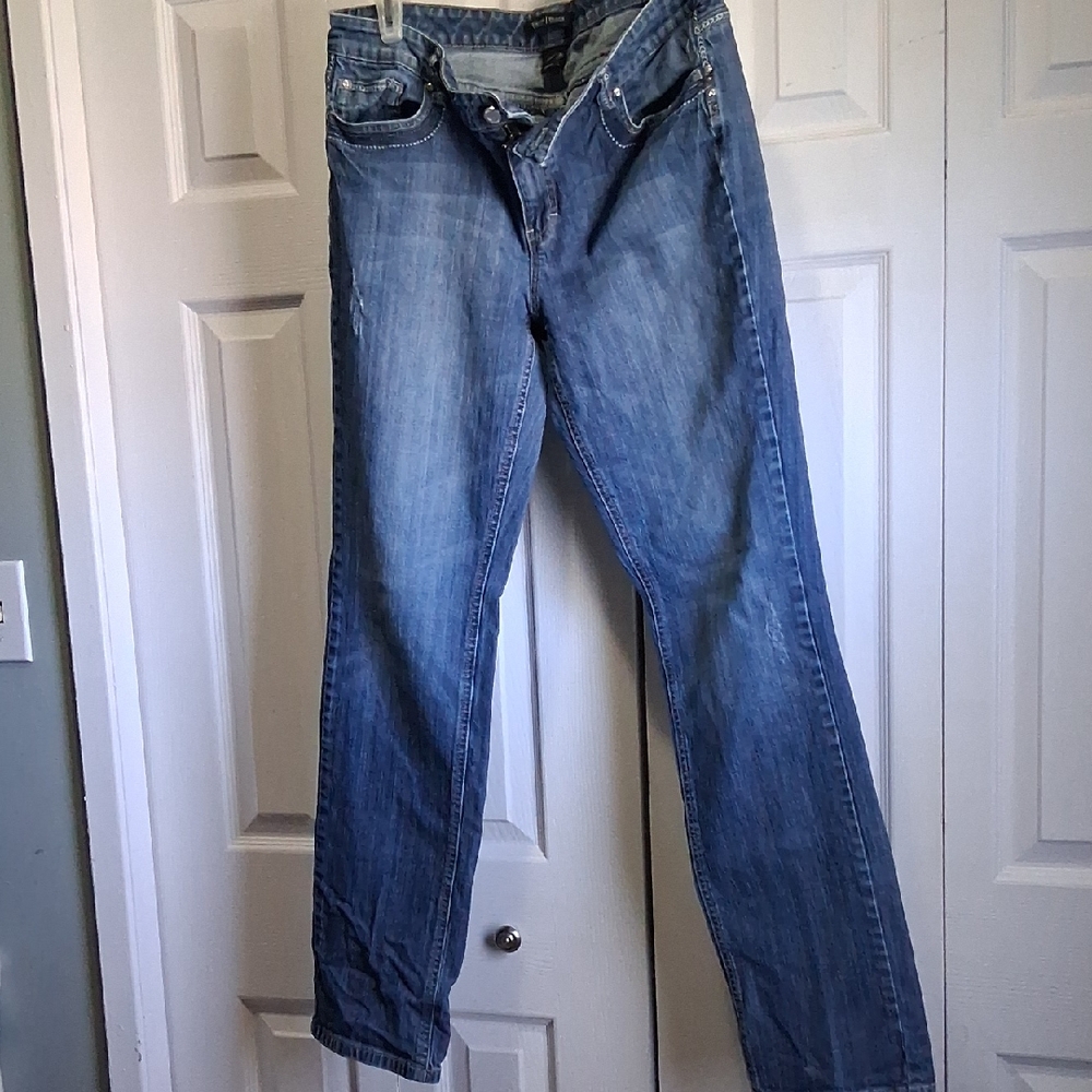 White House Black Market Blue Straight Jeans